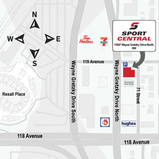 Sport Central Location Map
